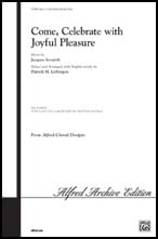 Come Celebrate with Joyful Pleasure Three-Part Mixed choral sheet music cover Thumbnail